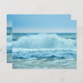 Dubbelzijdige Ocean Wave Crashing Kaart (Voorkant / Achterkant)