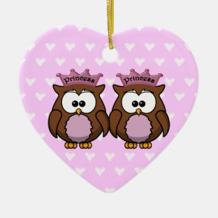 dubbelzijdige princse keramisch ornament
