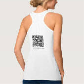 Dubbelzijdige QR Code Scan Me Vrouwen Bella + Canv Tanktop (Achterkant)