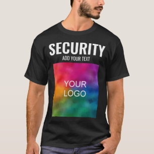 Dubbelzijdige Sjabloon Moderne Mannen beveiliging T-shirt