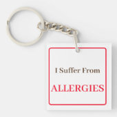 Dubbelzijdige sleutelhanger - ik heb last van alle (Voorkant)