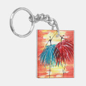 Dubbelzijdige Sleutelhanger met drukknop (Voorkant Links)