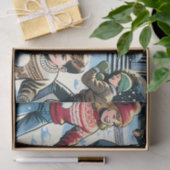 Dubbelzijdige sneeuwbal gevecht kerst tissuepapier (Geschenk)