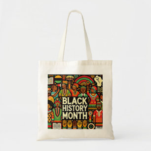 Dubbelzijdige Vibrant Afro Cultuur Canvas tas