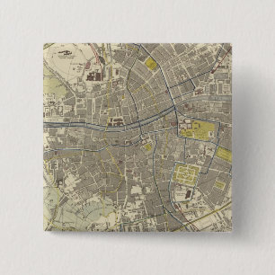 Dublin 2 vierkante button 5,1 cm