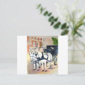 Dublin Carriage rit through St Stephens Green Briefkaart (Staand voorkant)