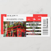 Dublin carte d'embarquement week-end (Devant / Derrière)