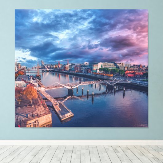 Dublin City Canvas Afdruk (Insitu (Houten vloer))