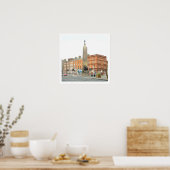 Dublin City Ireland, Parnell Monument Poster (Keuken)