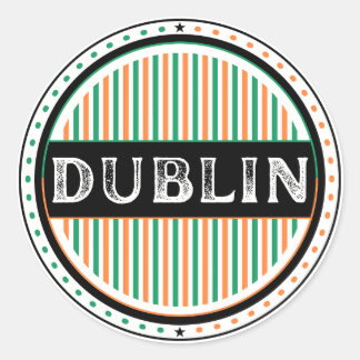Dublin City Pride Emblem – Irish Identity Ronde Sticker