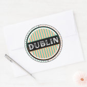 Dublin City Pride Emblem – Irish Identity Ronde Sticker (Envelop)