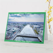 Dublin City Skyline Kaart (Gele Bloem)