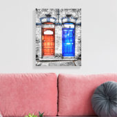 Dublin Doors - Artistic Treatment Canvas Afdruk (Insitu (Woonkamer))
