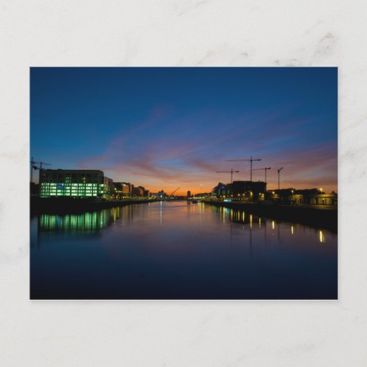 Dublin Dusk Briefkaart (Voorkant)
