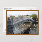 Dublin (Ha'penny Bridge) Briefkaart (Voorkant / Achterkant)