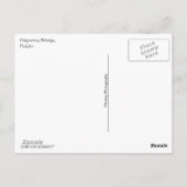 Dublin (Ha'penny Bridge) Briefkaart (Achterkant)