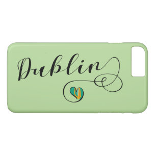 Dublin Heart Cell Phone Case, Ierland iPhone 8 Plus / 7 Plus Hoesje