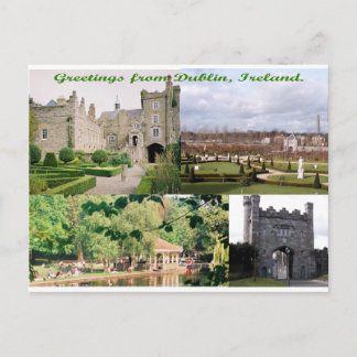 Dublin Ierland Antieke gebouwen meerdere afbeeldin Briefkaart