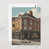 Dublin Ierland Briefkaart (Voorkant / Achterkant)