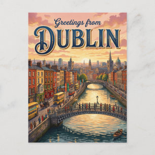 Dublin Ierland Briefkaart
