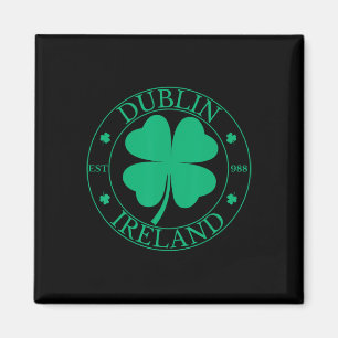 Dublin Ierland East 988 Clover Leaf Shamrock St. P Magneet
