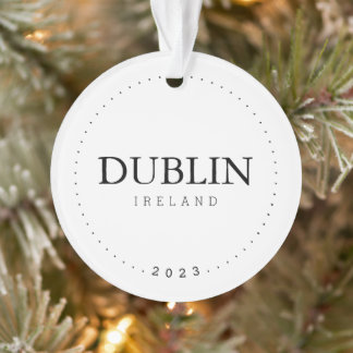 Dublin, Ierland Eenvoudige Internationale Reisdoua Ornament