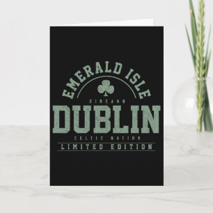 Dublin Ierland Klaverblad Ierse St. Patricks Dag Kaart