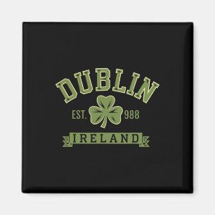 Dublin Ierland Klaverblad Shamrock Celtic Est 988 Magneet