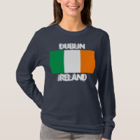 Dublin, Ierland met Ierse vlag