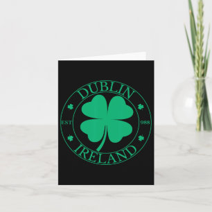 Dublin Ierland Oost 988 Clover Leaf Shamrock St. P Kaart