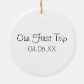 Dublin Ierland Waterverf Kerstmis Keramisch Ornament (Achterkant)