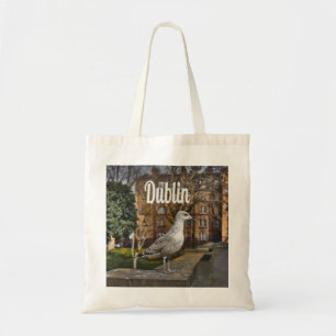 Dublin Ireland Bird on Brick Wall Tote Bag