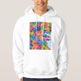 Dublin Ireland City Map Hoodie