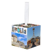 Dublin Ireland City Travel Photos Custom Kubus Ornament (Voorkant hoekig)