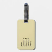 Dublin Ireland Guide Book Personalized Bagagelabel (Achterkant verticaal)