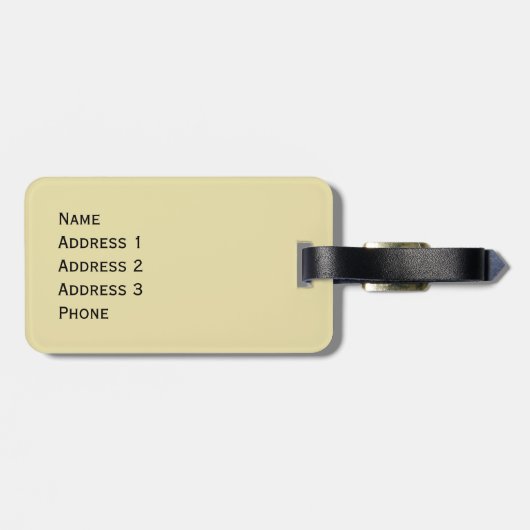 Dublin Ireland Guide Book Personalized Bagagelabel (Achterkant horizontaal)