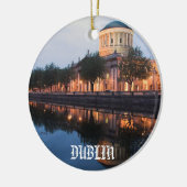 Dublin Ireland Kerstversier Keramisch Ornament (Links)