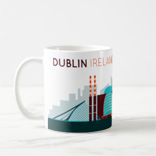 Dublin Ireland Skyline Coffee Mok