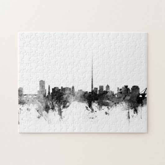Dublin Ireland Skyline Legpuzzel (Horizontaal)