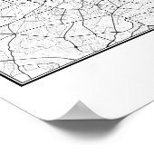 Dublin Ireland Street Map Poster (Hoek)