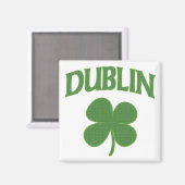 Dublin Irish Shamrock Magneet (Voorkant / Achterkant)