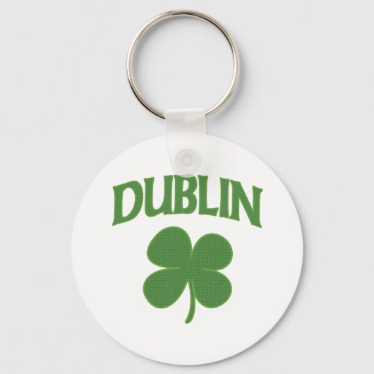 Dublin Irish Shamrock Sleutelhanger (Voorkant)