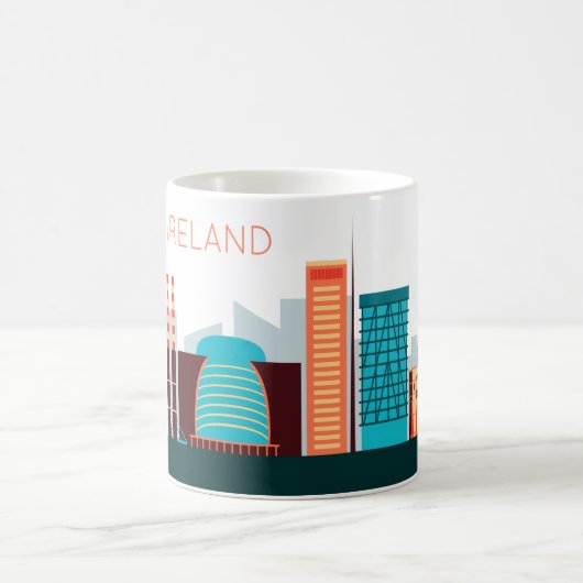 Dublin Irlande Skyline Coffee Mug (Centre)