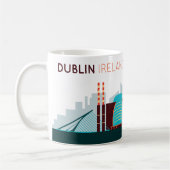 Dublin Irlande Skyline Coffee Mug (Gauche)