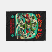 Dublin It Up - Ierse kabouters dansen Fleece Deken (Voorkant (Horizontaal))