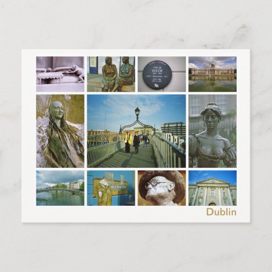 Dublin multi-afbeelding briefkaart (Voorkant)