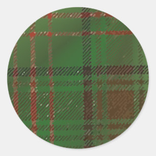 Dublin Pset Tartan Ronde Sticker