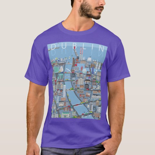 Dublin retro t-shirt (Voorkant)