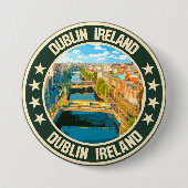 Dublin Ronde Button 7,6 Cm (Voorkant)