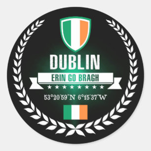 Dublin Ronde Sticker